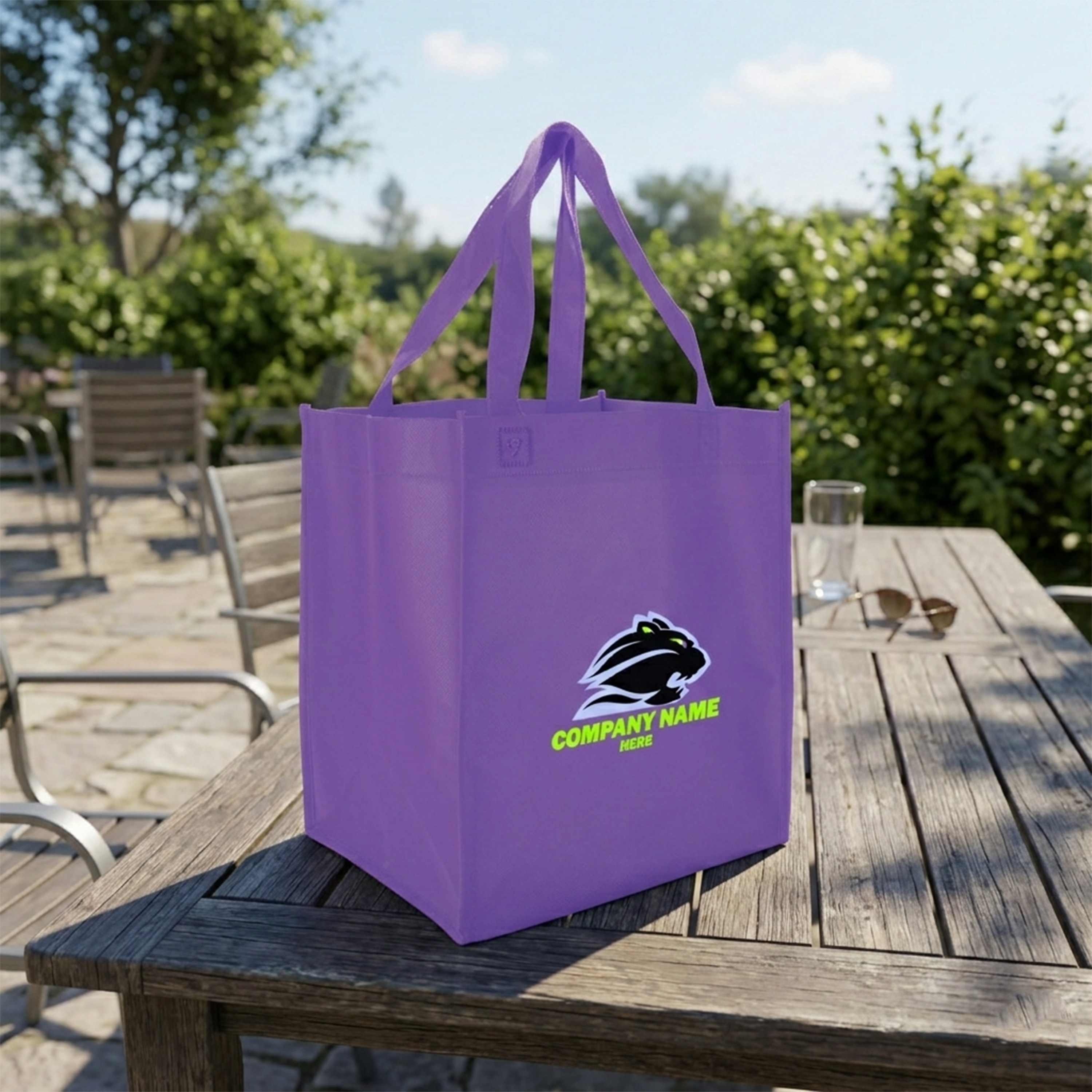 Coated Water-Resistant Tote (Full Color)