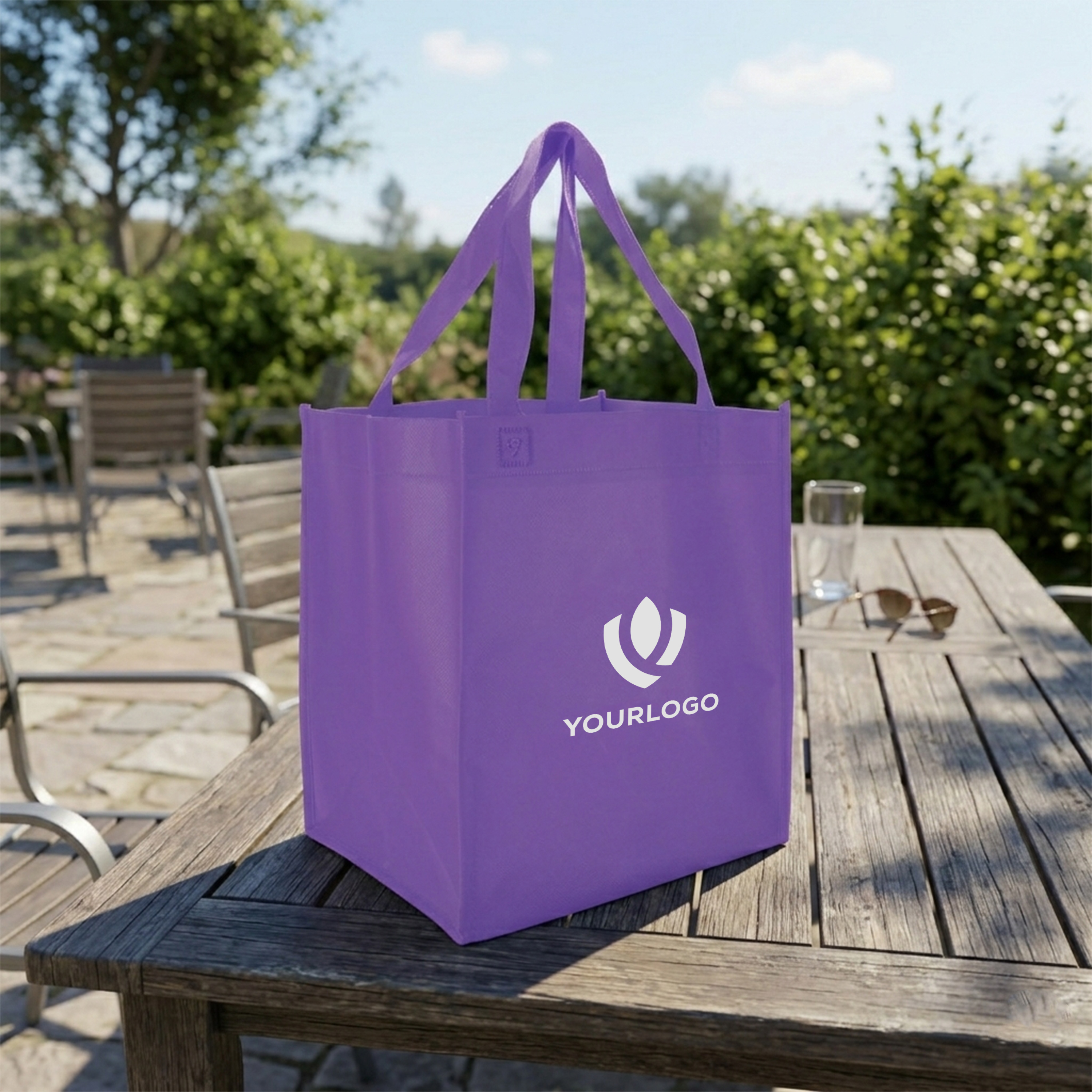 Coated Water-Resistant Tote (1-2 Color)