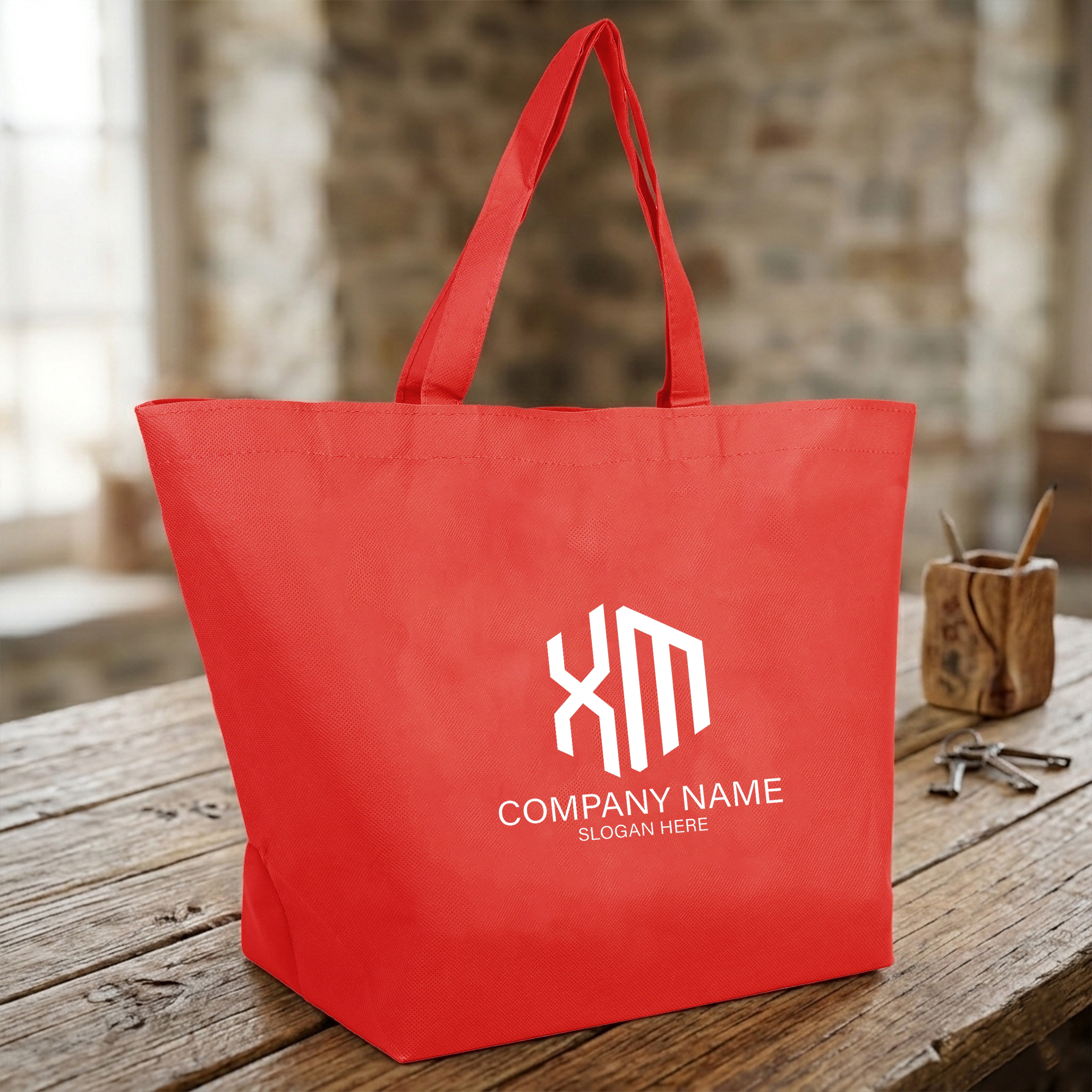 Eco Non-Woven Shopping Tote  (1-2 Color)