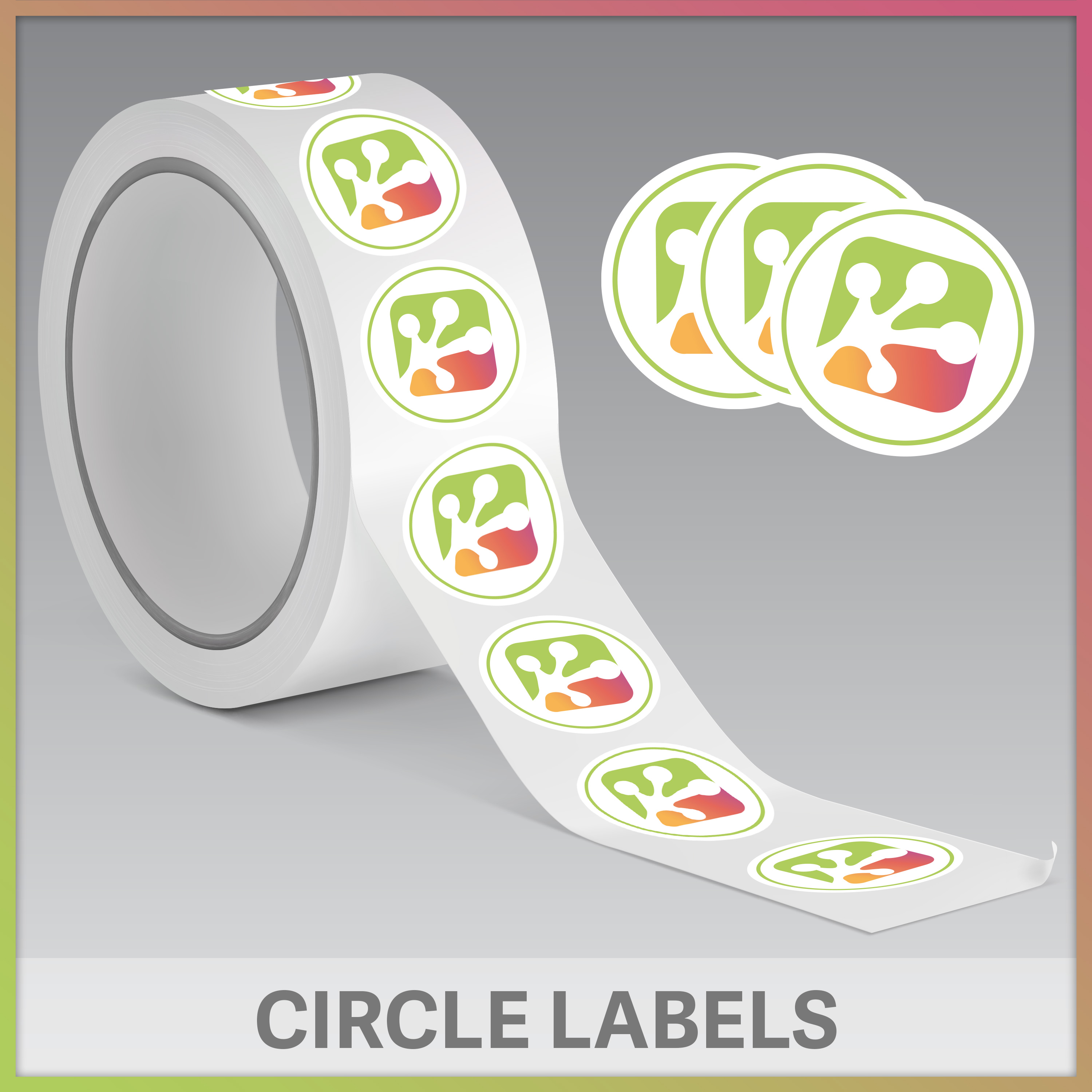 Circle Sticker Roll - PrintFrog