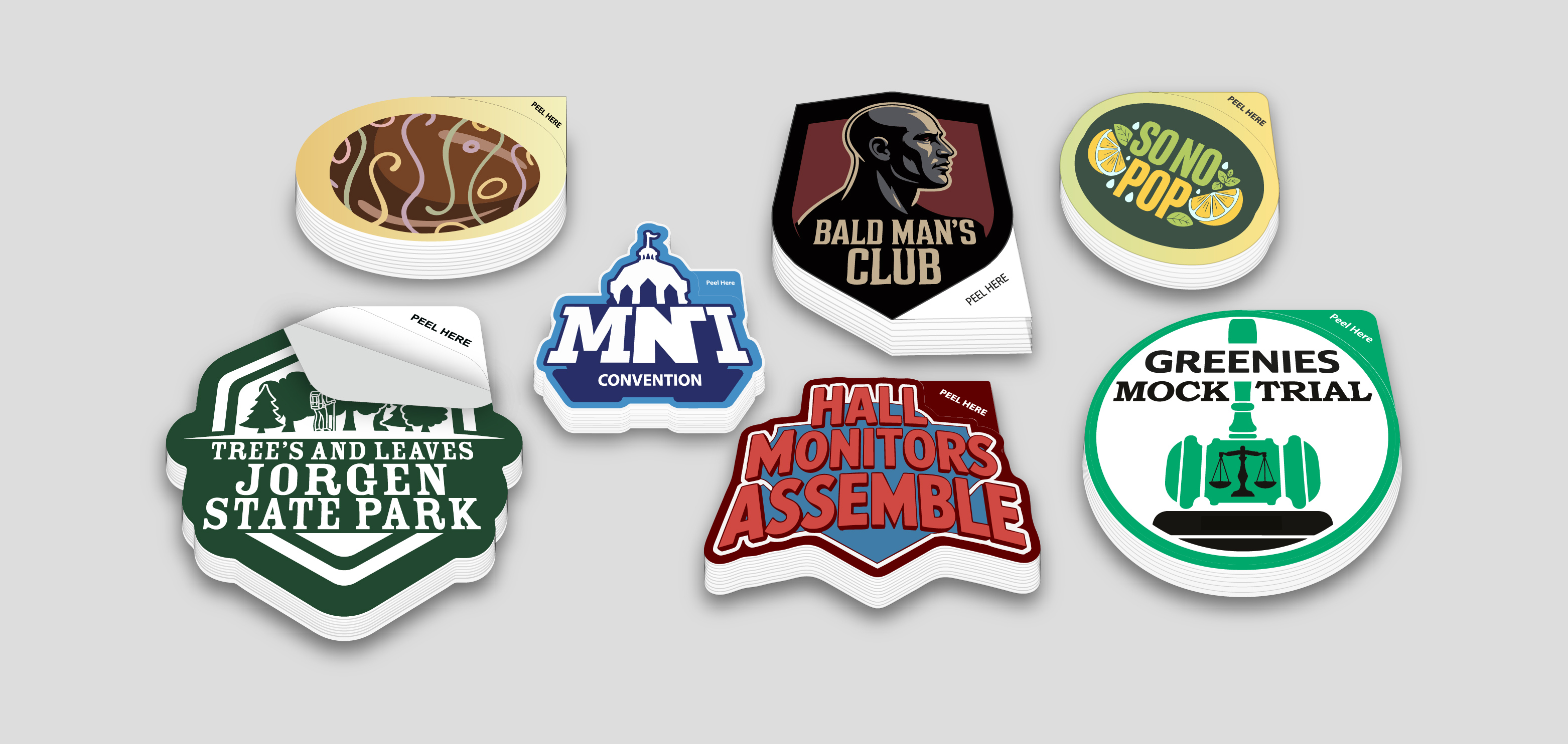 Vinyl Pull Tab Stickers