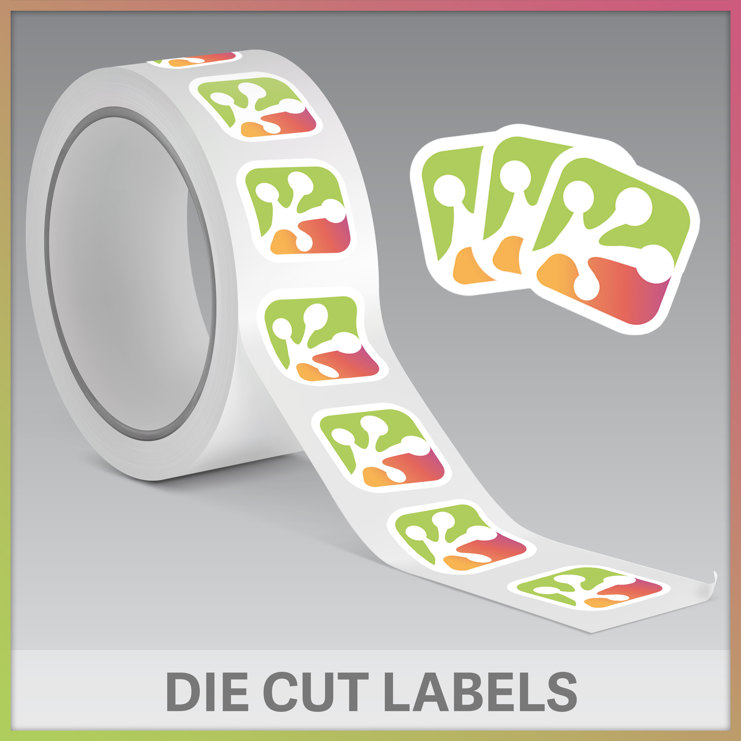 Die Cut Sticker Roll - PrintFrog