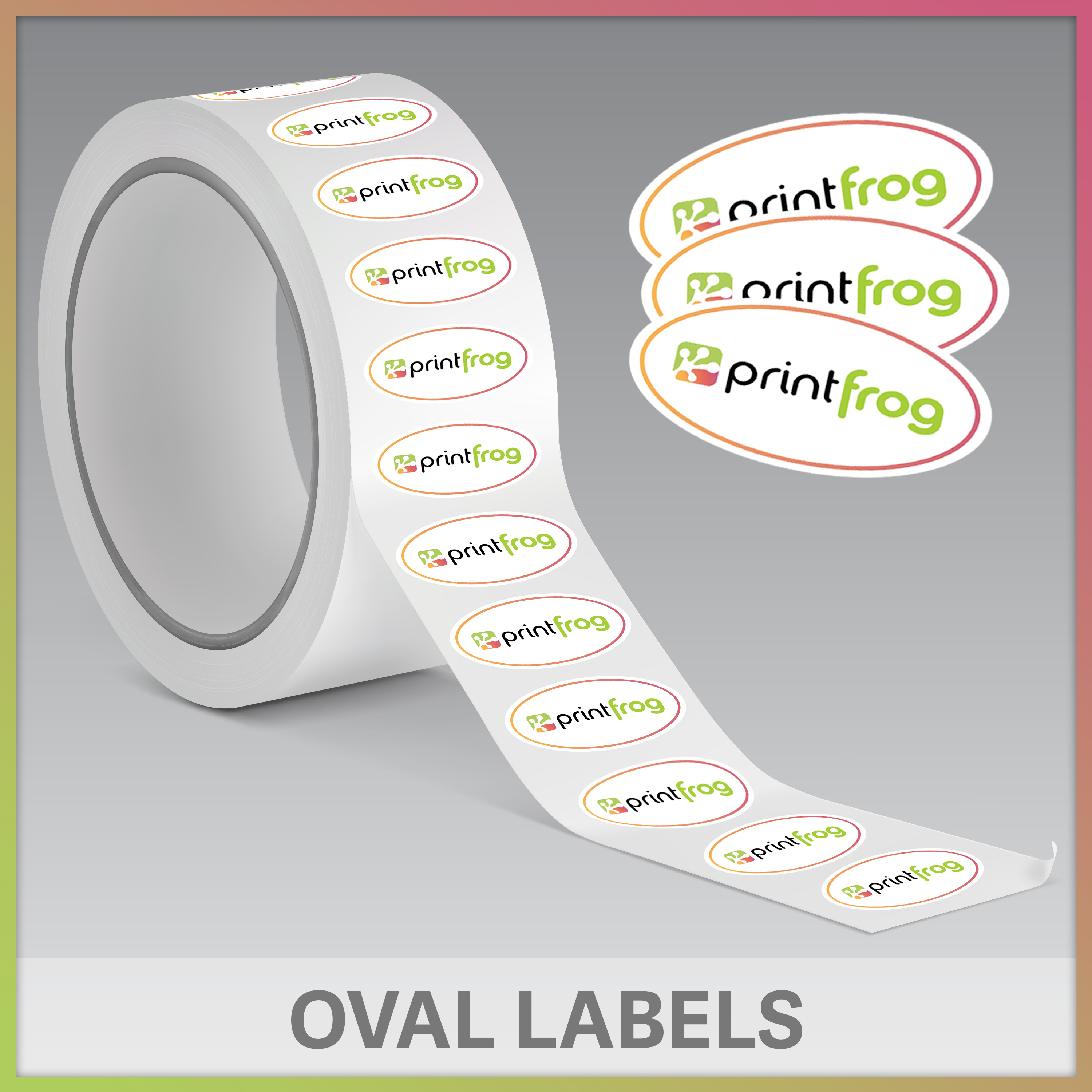 Oval Sticker Roll