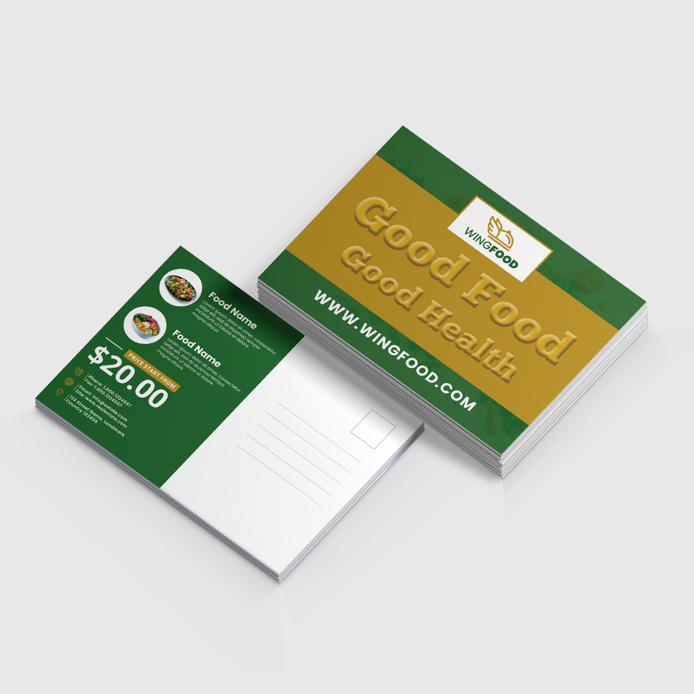 Raised Spot UV Postcards