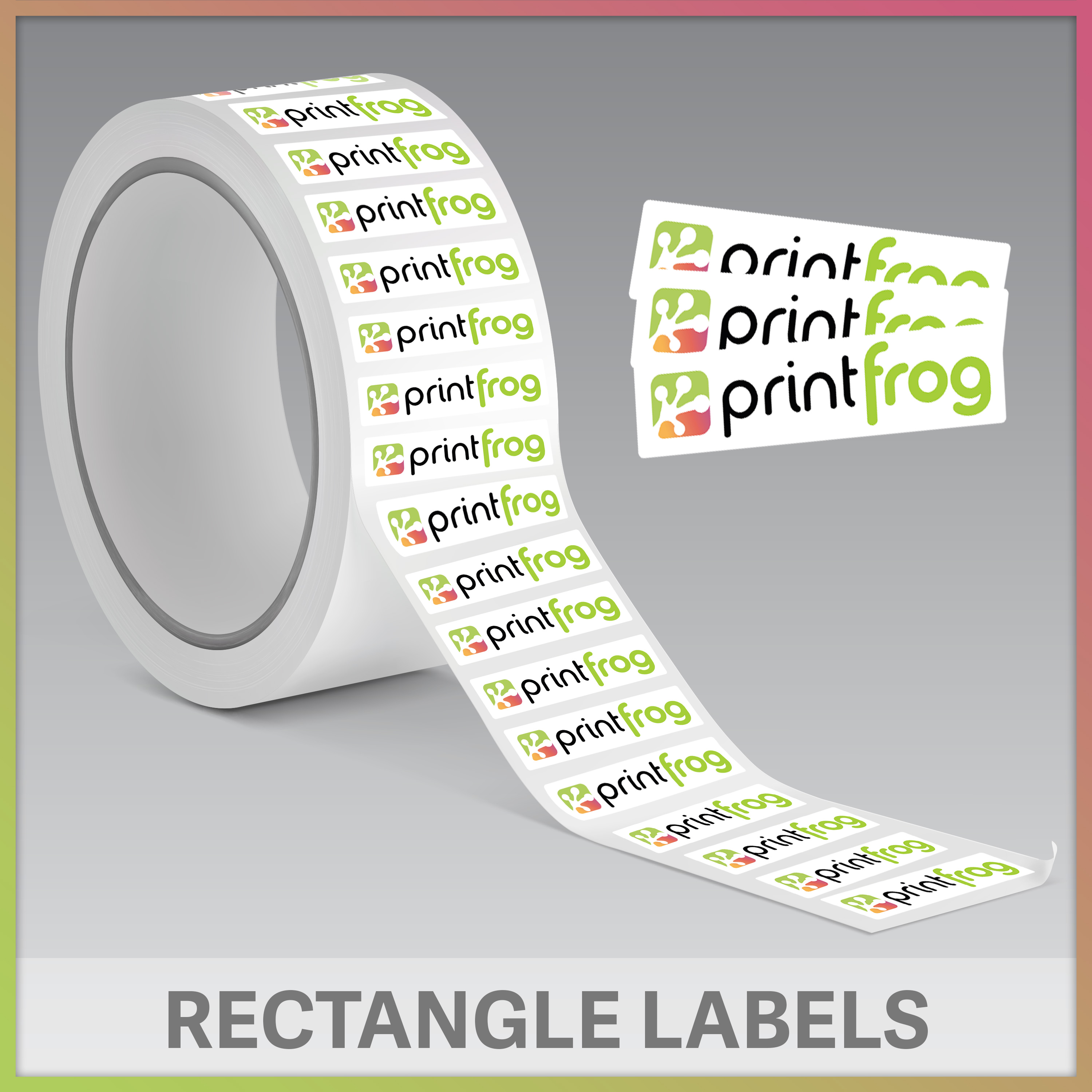 Rectangle Sticker Roll - PrintFrog