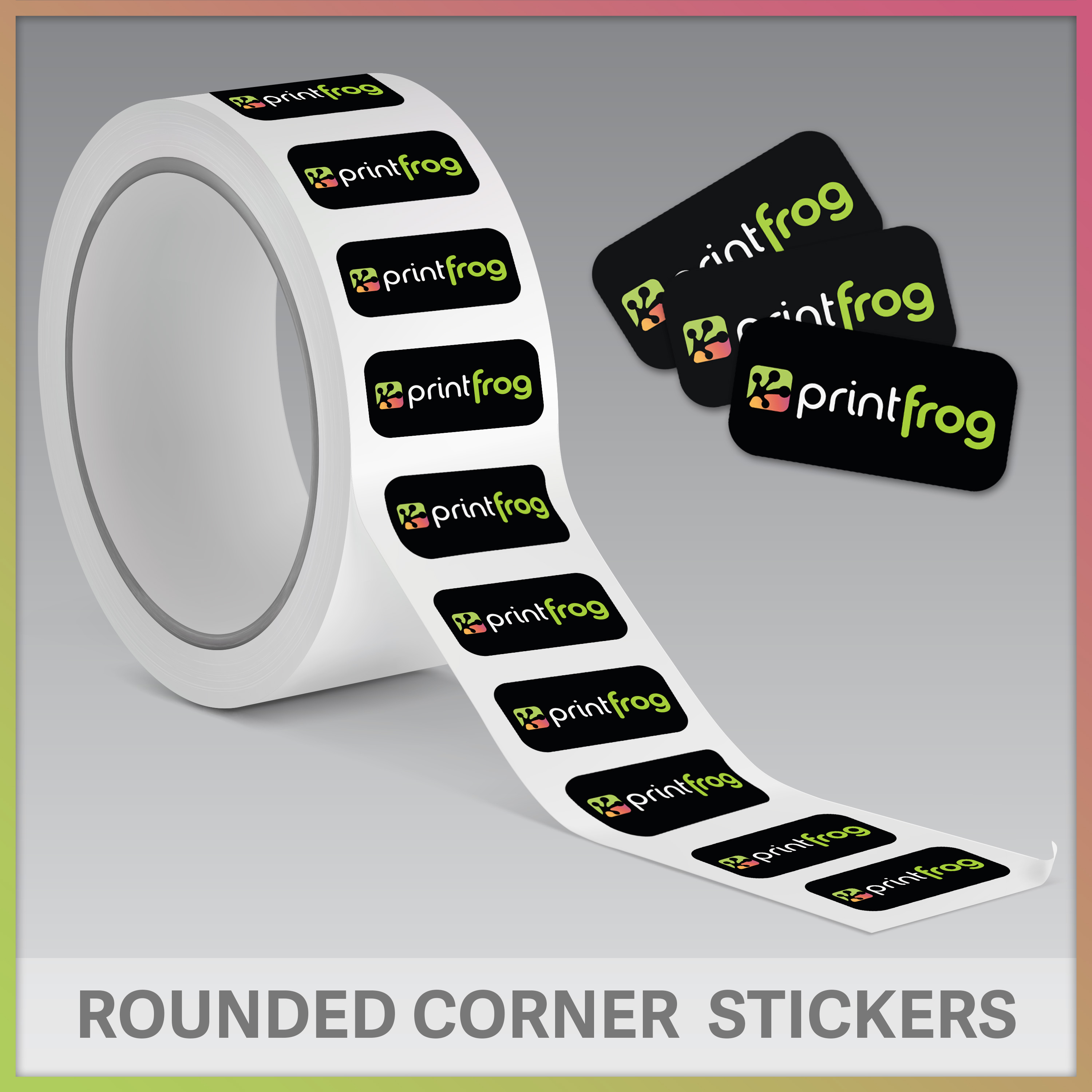 Rounded Corner Sticker Roll