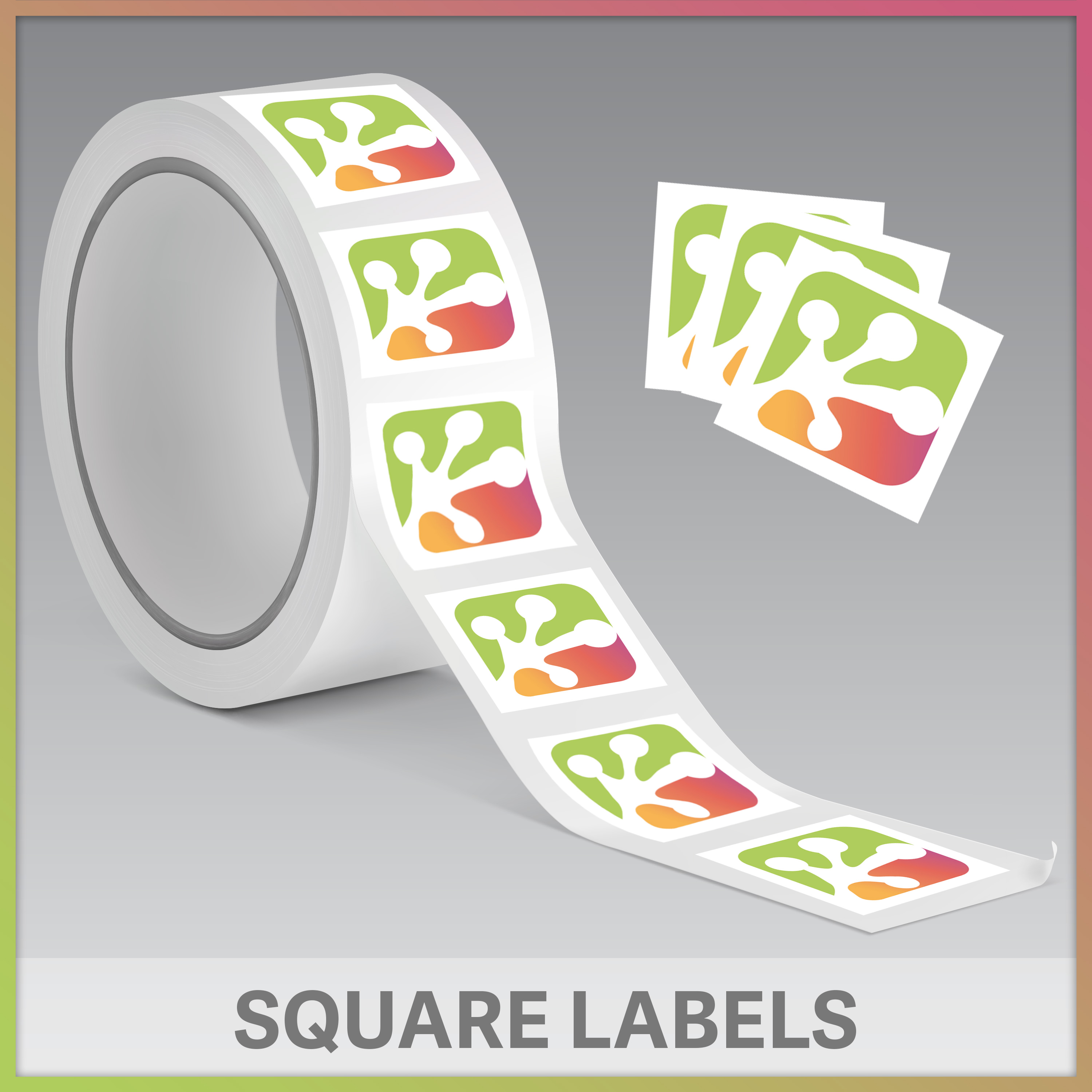 Square Sticker Roll